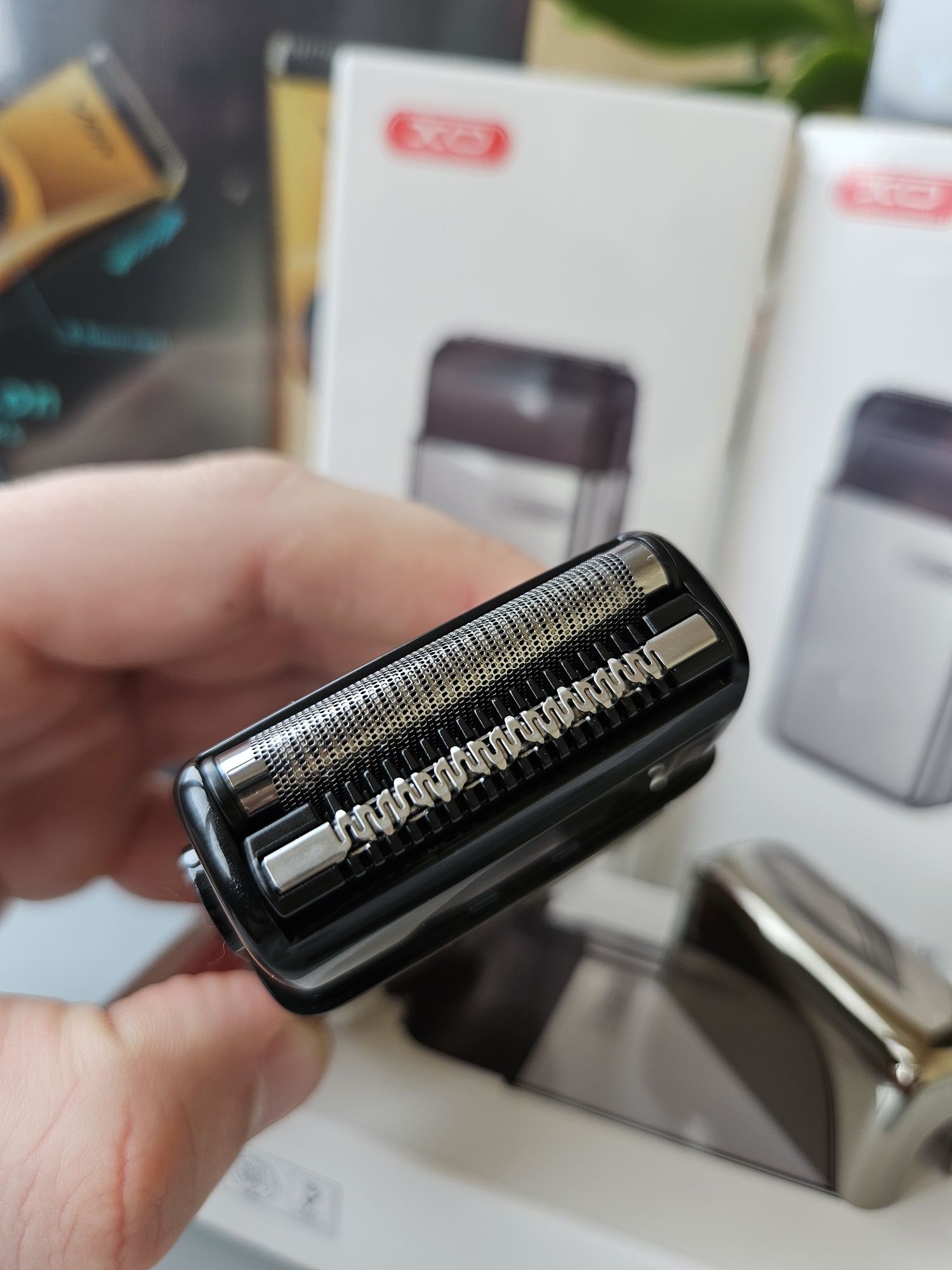 Шейвер бритва XO CF аккумуляторная бороди тример головы  електробритва