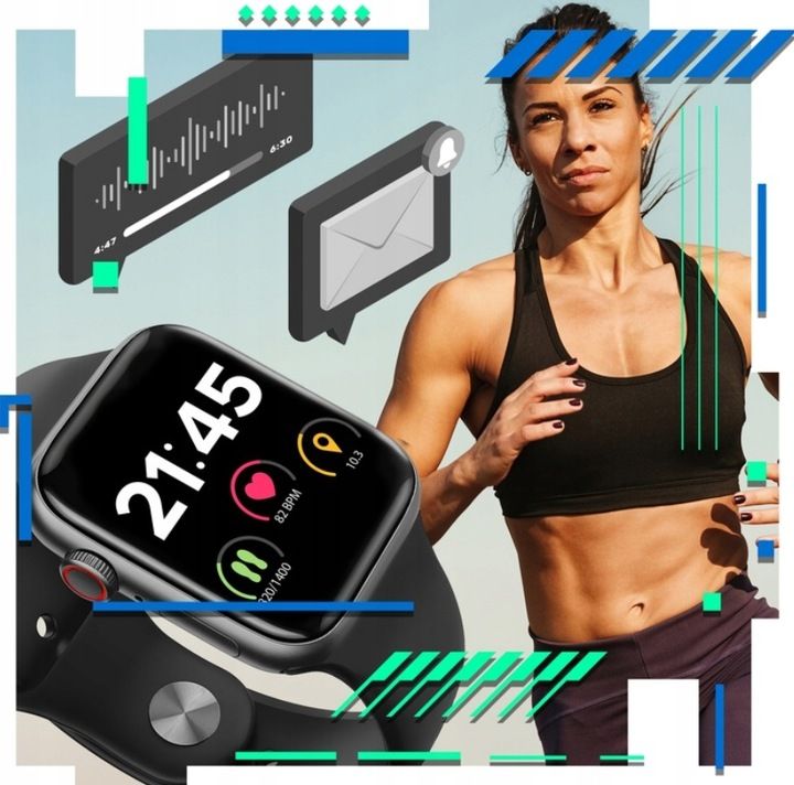 Smartwatch Zegarek Smartband Pulsometr Ciśnienie Tętno