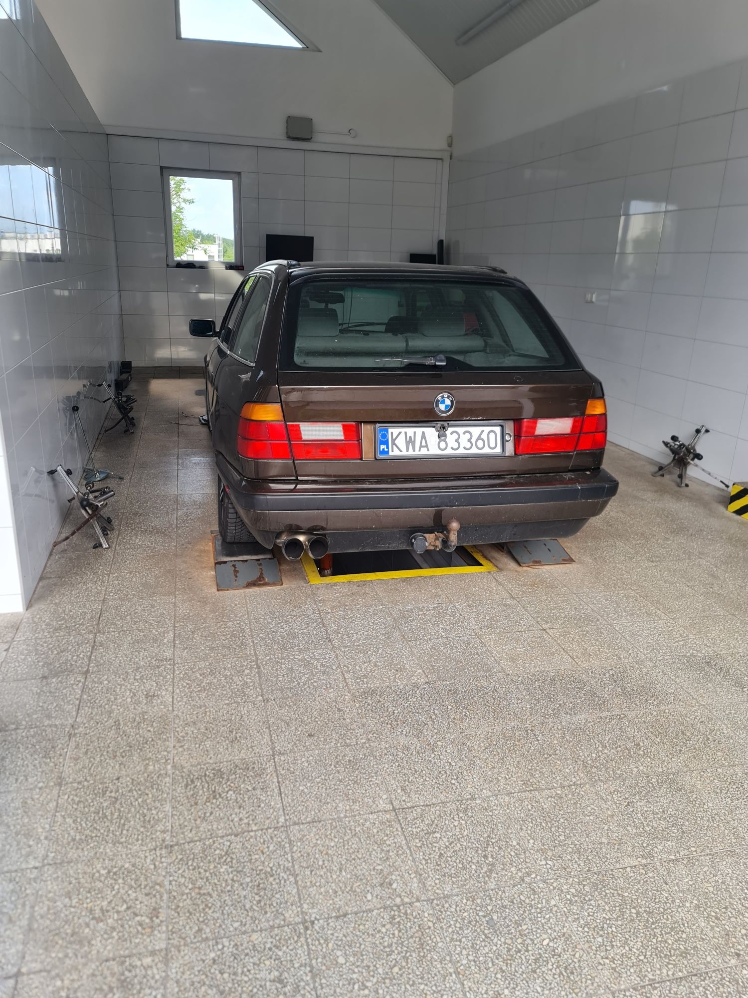 Bmw e34 m50b20 na gwincie z gazem