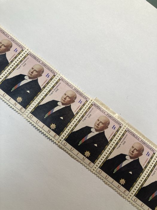 10 Selos da Guiné Pres. Rodrigues Thomaz 1968, Não Usados