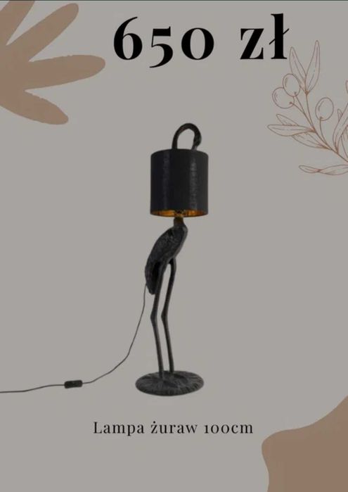 Lampa żuraw ! Stojaca