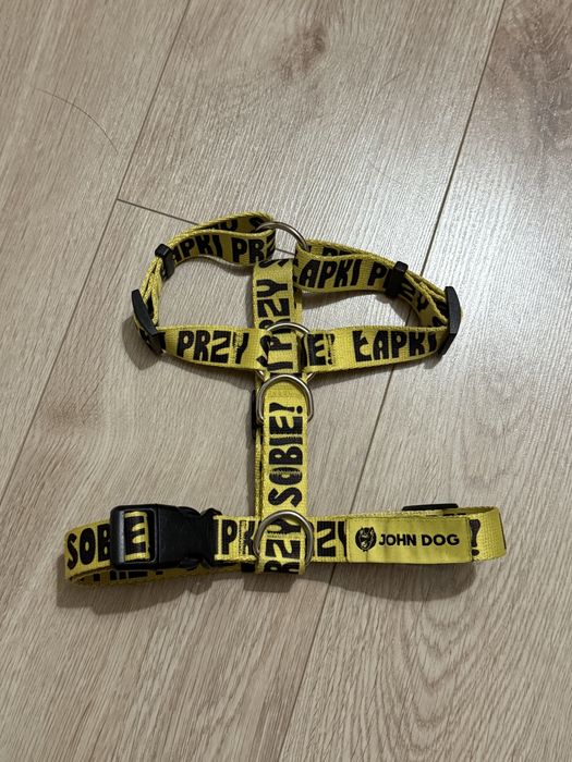 Szelki guard dla psa żółte JohnDog łapki przy sobie używane