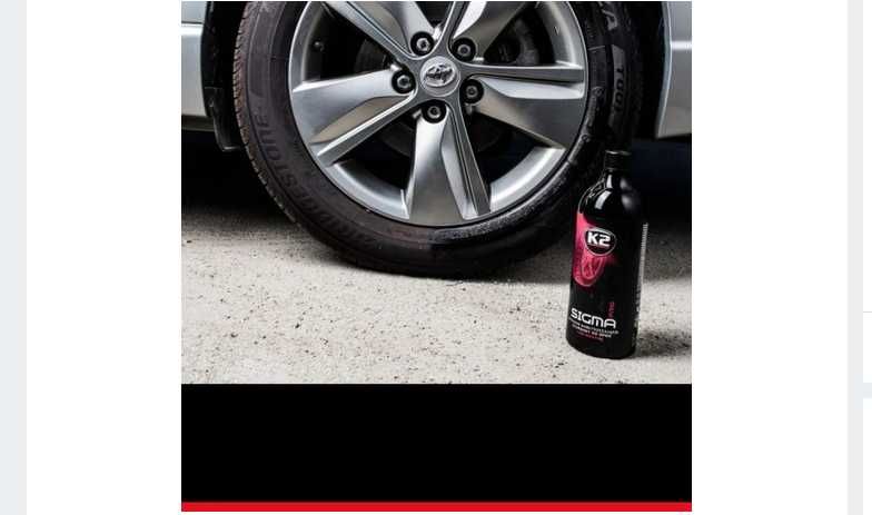 K2 SIGMA PRO 1L dressing czernidło do opon plastik +GRATIS
