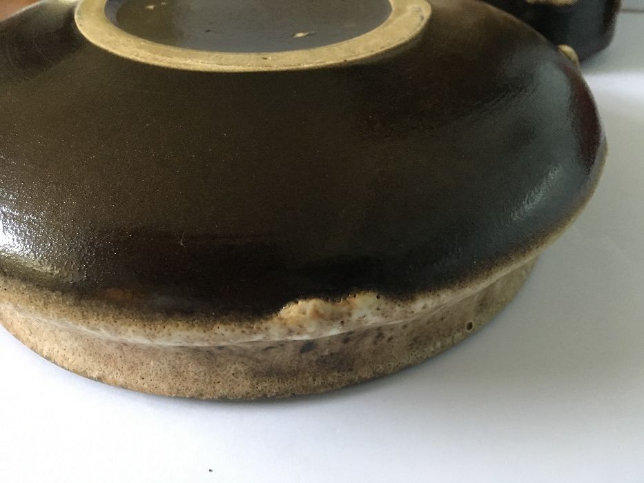 Taça e jarra em cerâmica, cerca anos 50