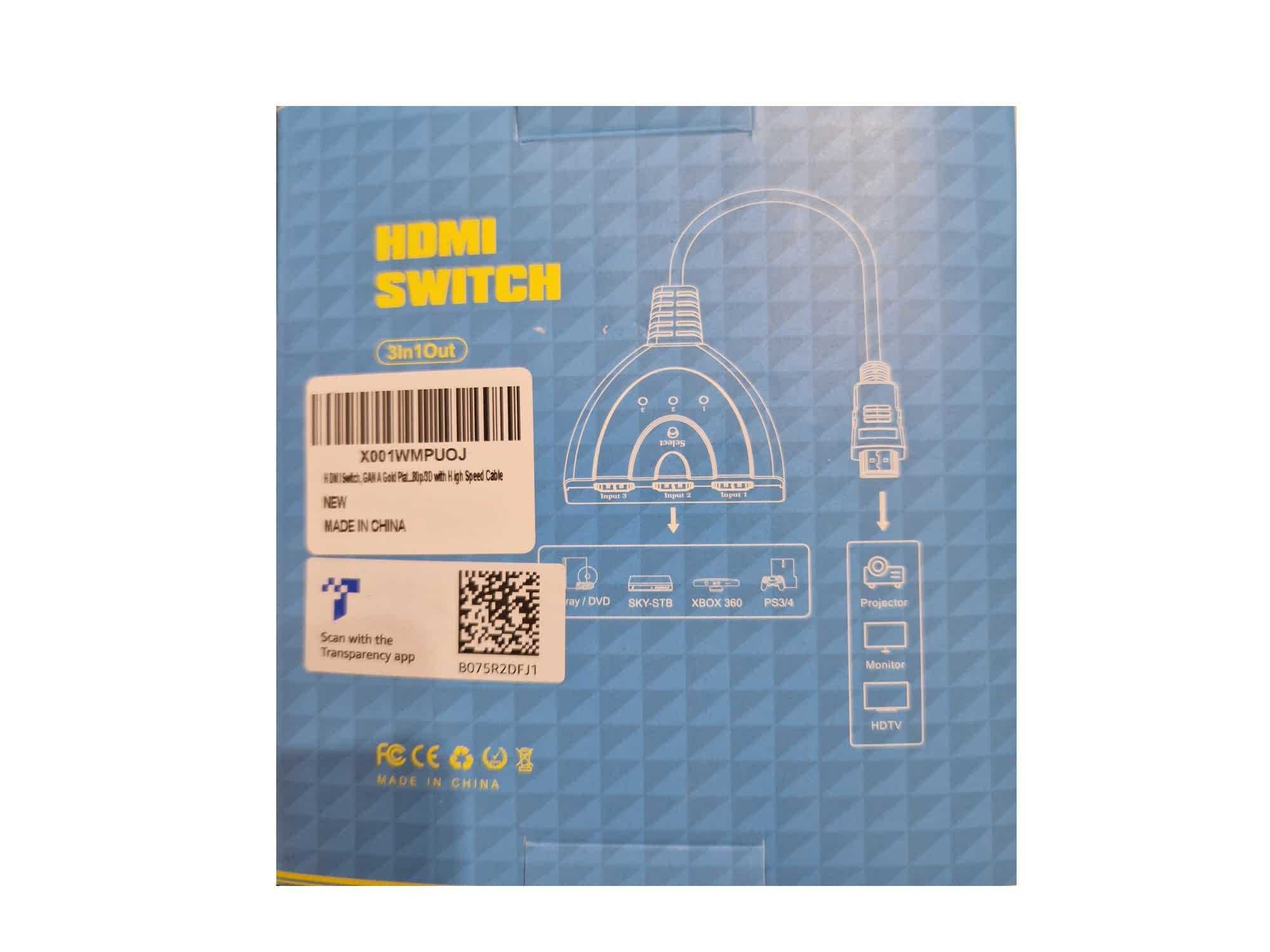 Rozgałęźnik HDMI X3 Adapter HDMI