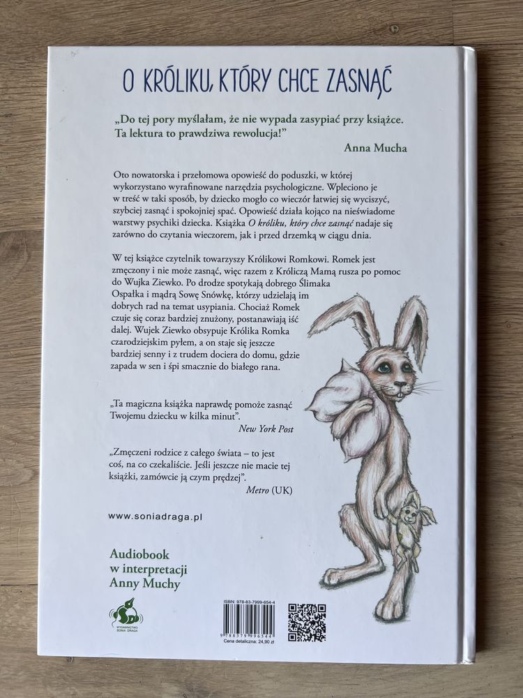 Książka „O króliku, który chce zasnąć”