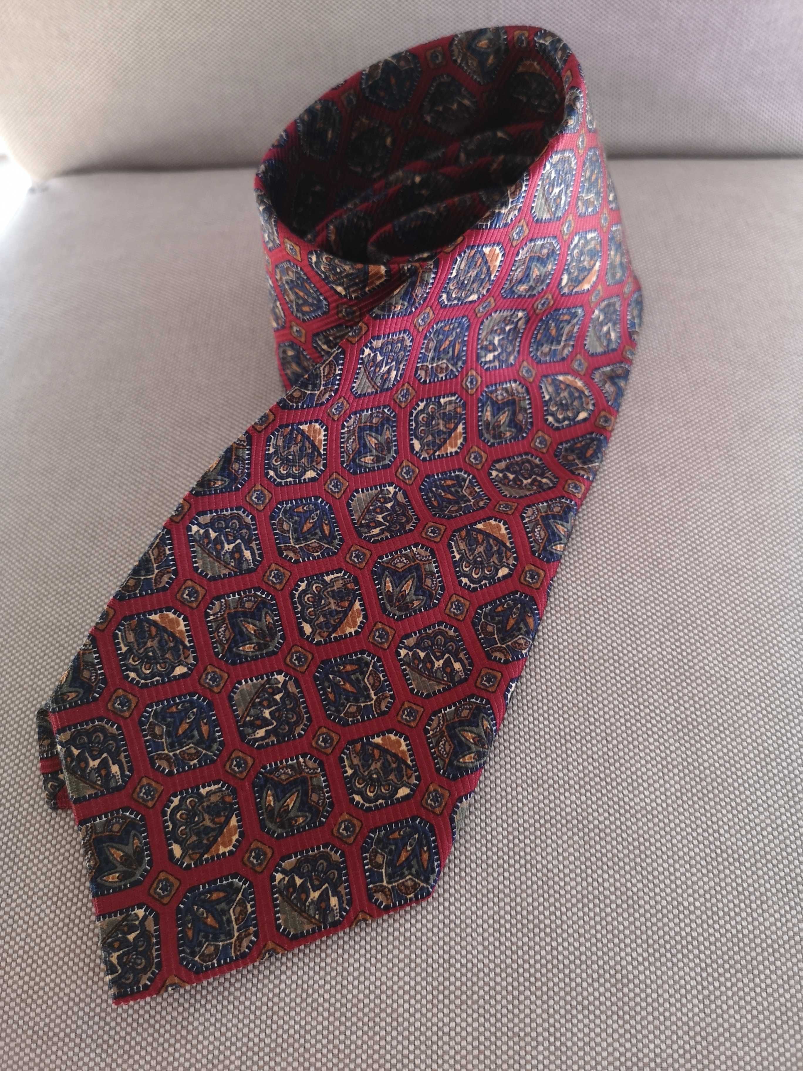 Reine Seide jedwabny krawat vintage