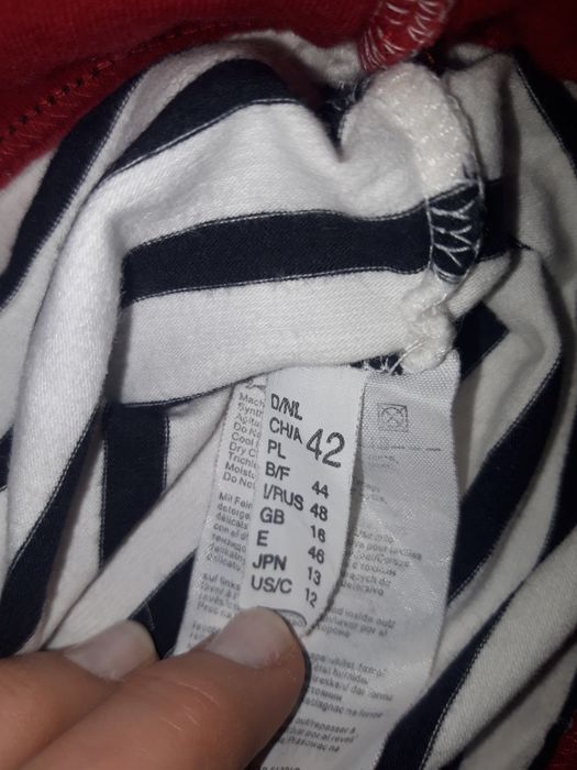 Bluzka z krótkim rękawem w paski Gerry Weber, rozm. 42