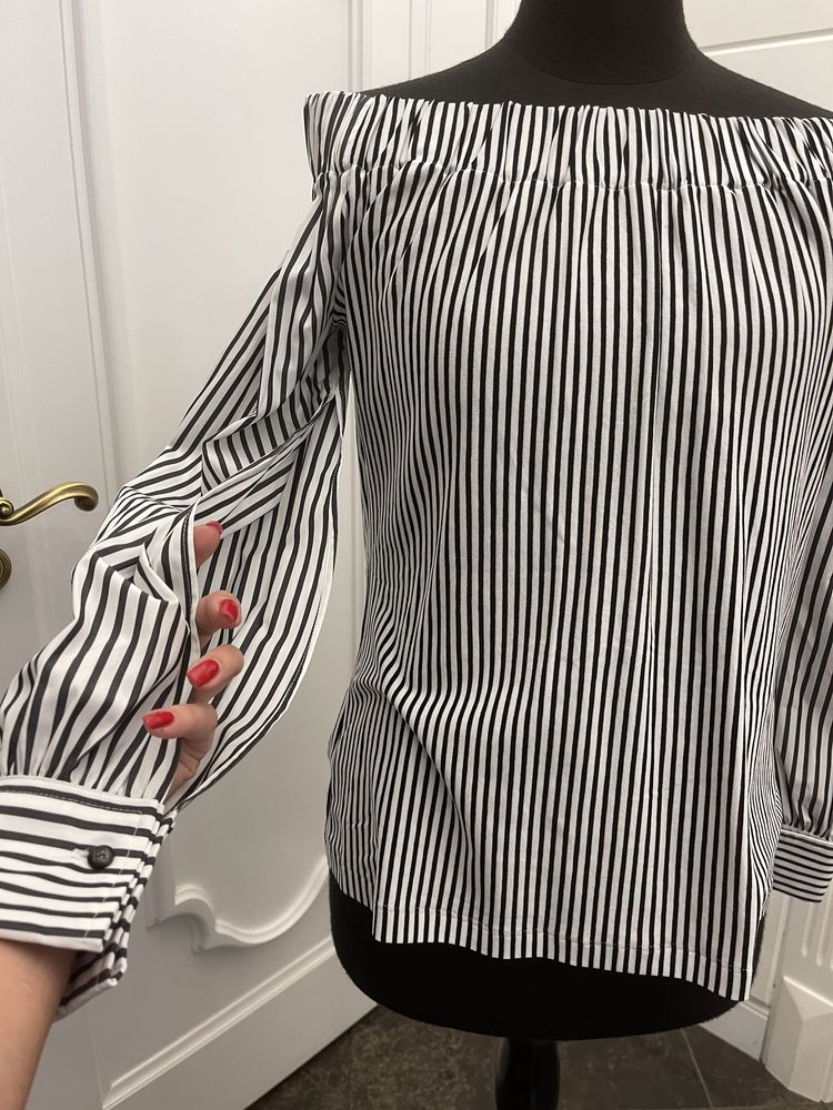 MAX MARA piękna bluzka koszulowa, mankiety, pęknięcia w rękawach