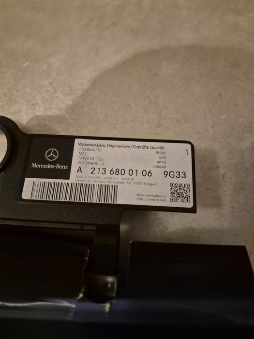 Dywaniki nowe oryginał Mercedes E W213 r.16-23