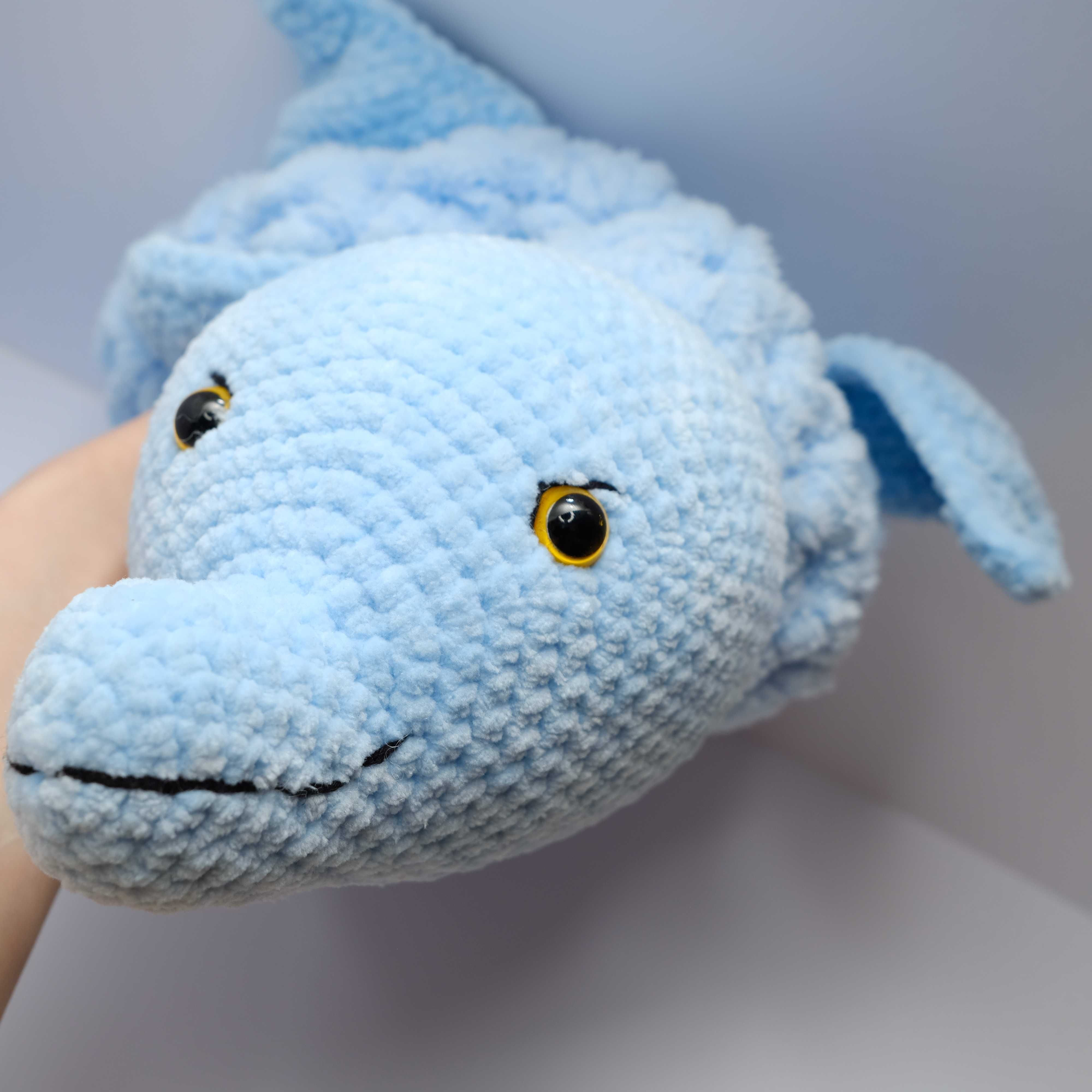 Pluszowa maskotka Delfin amigurumi handmade rękodzieło