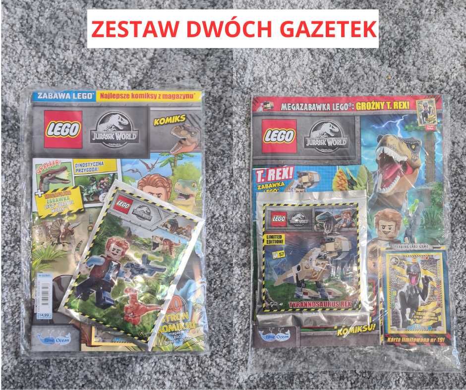 Zestaw dwóch gazetek LEGO Jurassic World