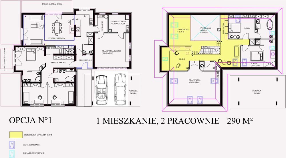 Dom architekta wygodny o pieknych przestrzeniach