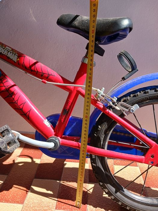 Bicicleta para criança até 8 anos, homem aranha