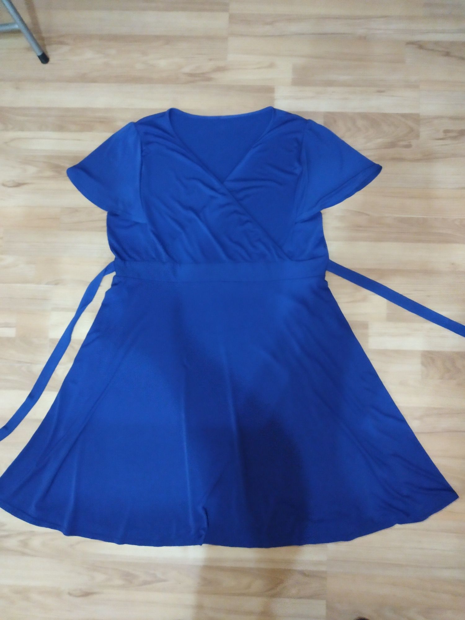 Платье синее, 50-54
