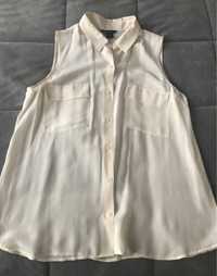 Шелковая блуза б/рукавов VS. L размер