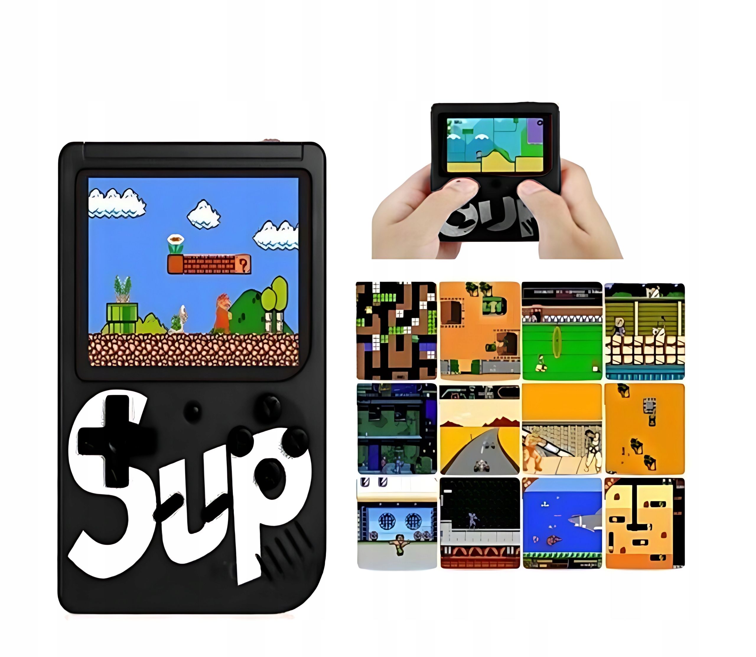 Konsola przenośna mini game boy gameboy retro klasyka 400 gier czarna