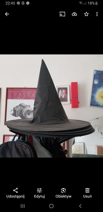 Kapelusz czarny czarodziejski magic