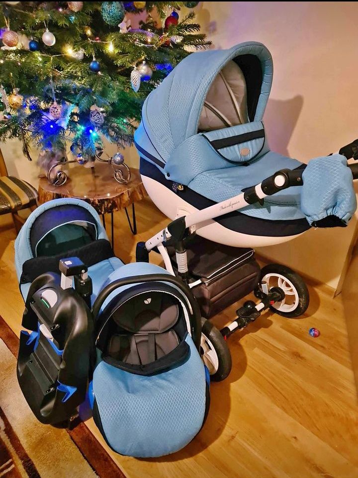 Wózek Baby  Merc 3 w 1 z bazą ISOFIX