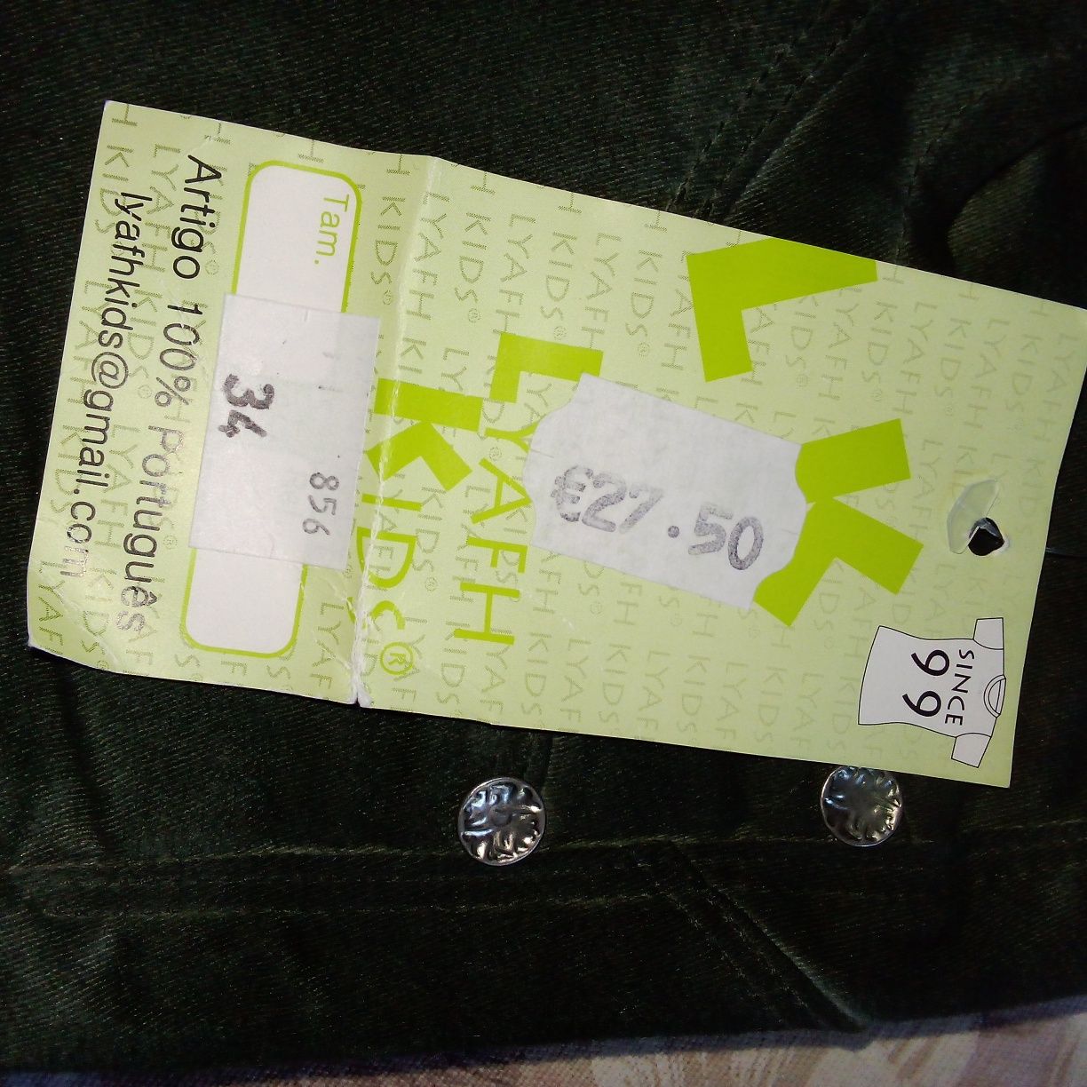 Calças jeans cinta baixa marca el corte ingles novas com etiqueta