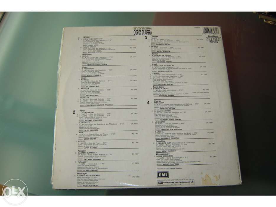 Disco Vinil - Coros de opera