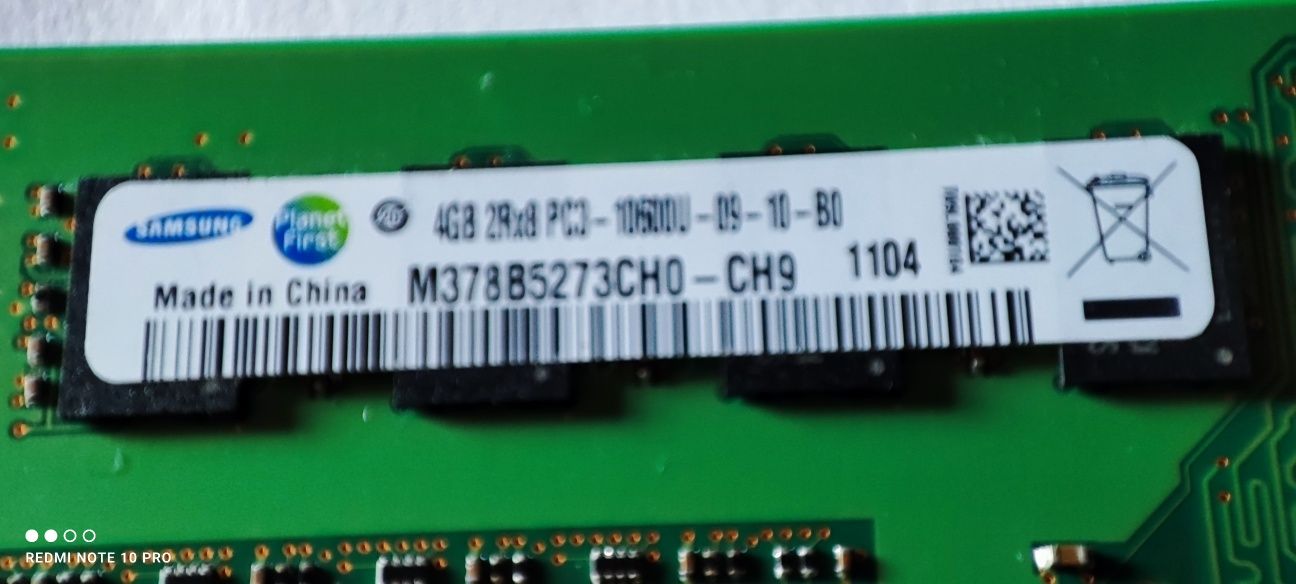 Pamięć Ram Samsung DDR3/PC 1333mhz 8GB