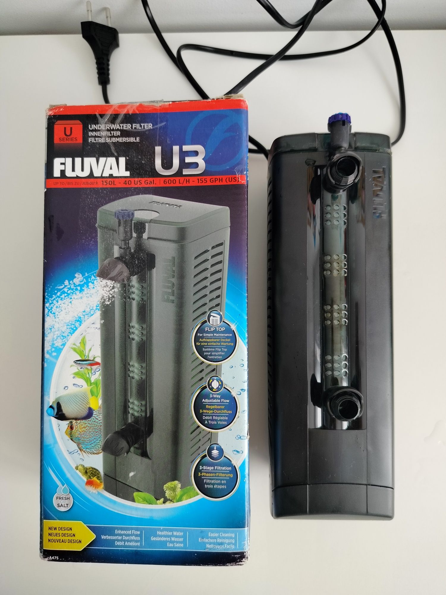 Filtr wewnętrzny Hagen Fluval U3 do akwarium 150l