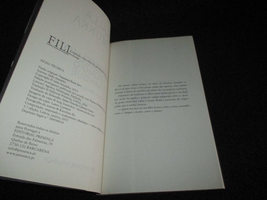 Livro Vermelho como o Sangue Salla Simukka