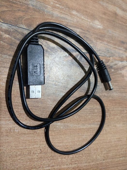 Кабель, дріт, провод для роутера 12v, модему usb dc з 5v на 12v вольт