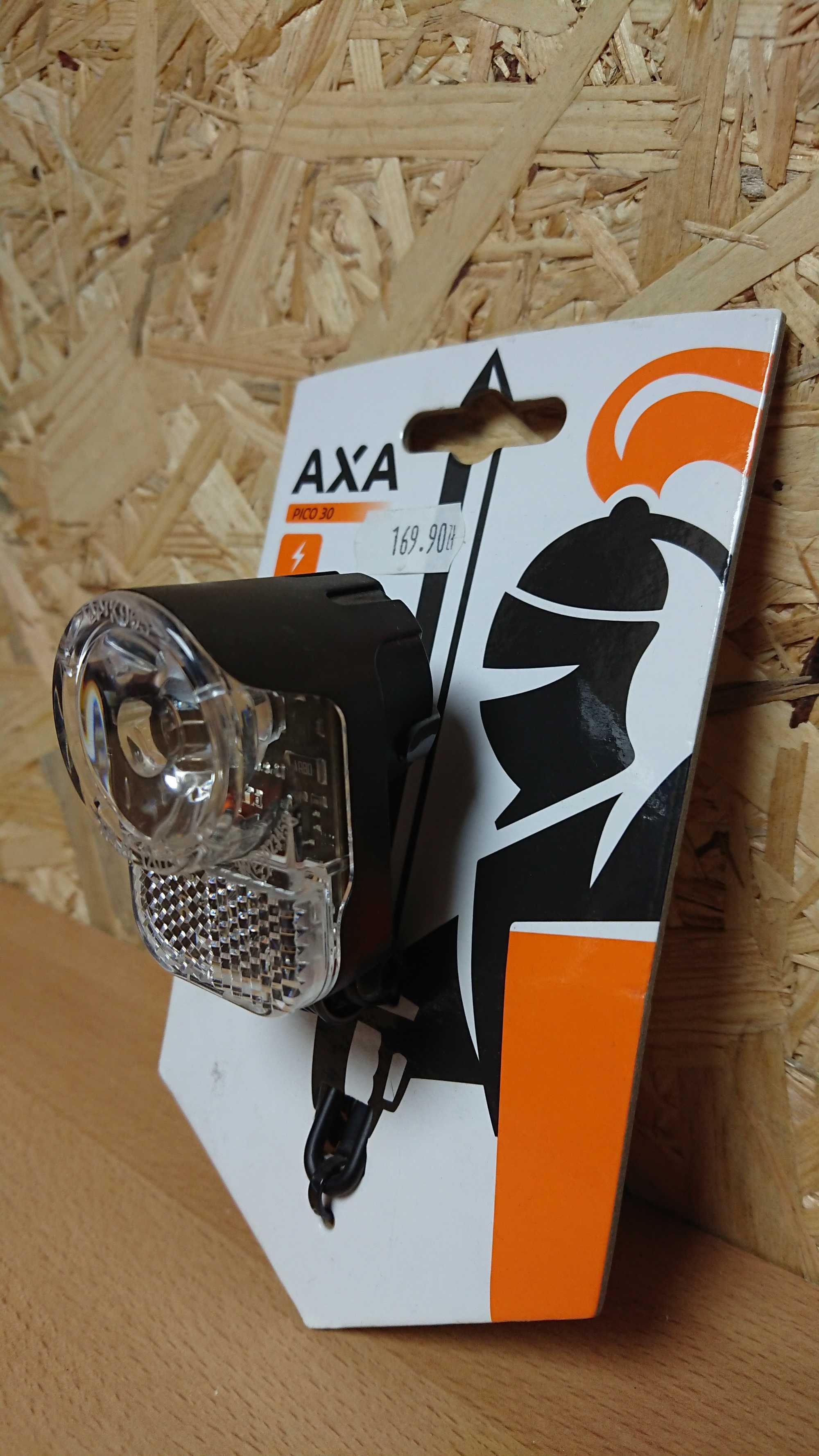 Lampka przednia AXA Pico 30 dynamo 30 lumenów NOWA