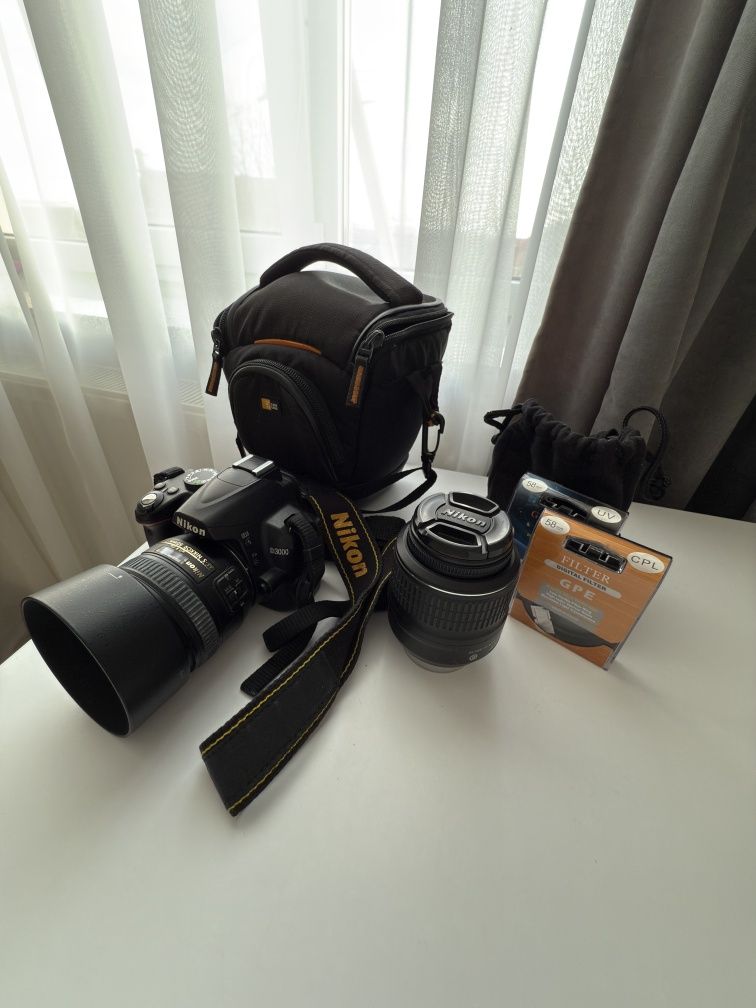 Комплект: Nikon D3000 + об'єктив AF-S Nikkor 50mm 1.4 G+сумка+2 фільтр