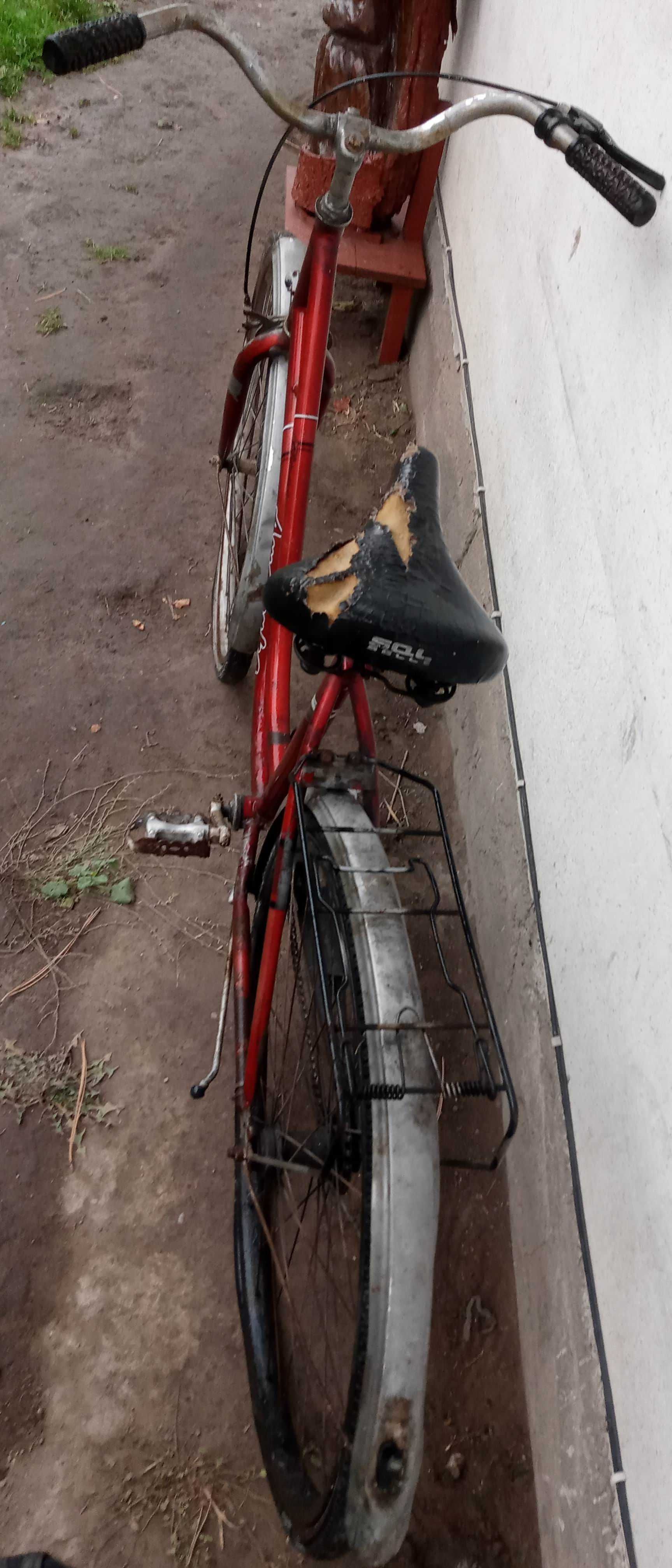 Stary rower do renowacji, kwietnik, ozdoba ogrodu