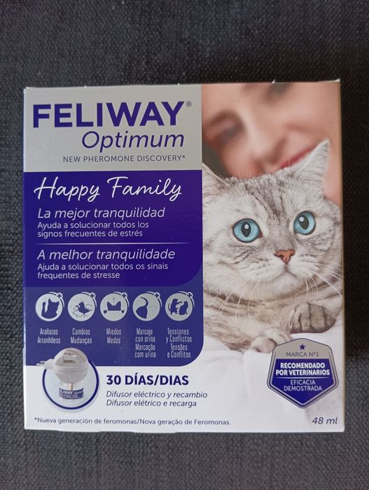 Difusor elétrico de feromonas Feliway Optimum para acalmar gatos