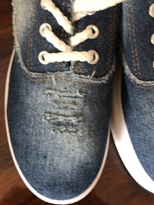 Мокасины джинсовые