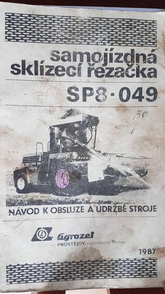 Instrukcja obsługi sieczkarni Agrostroj SP 8 049