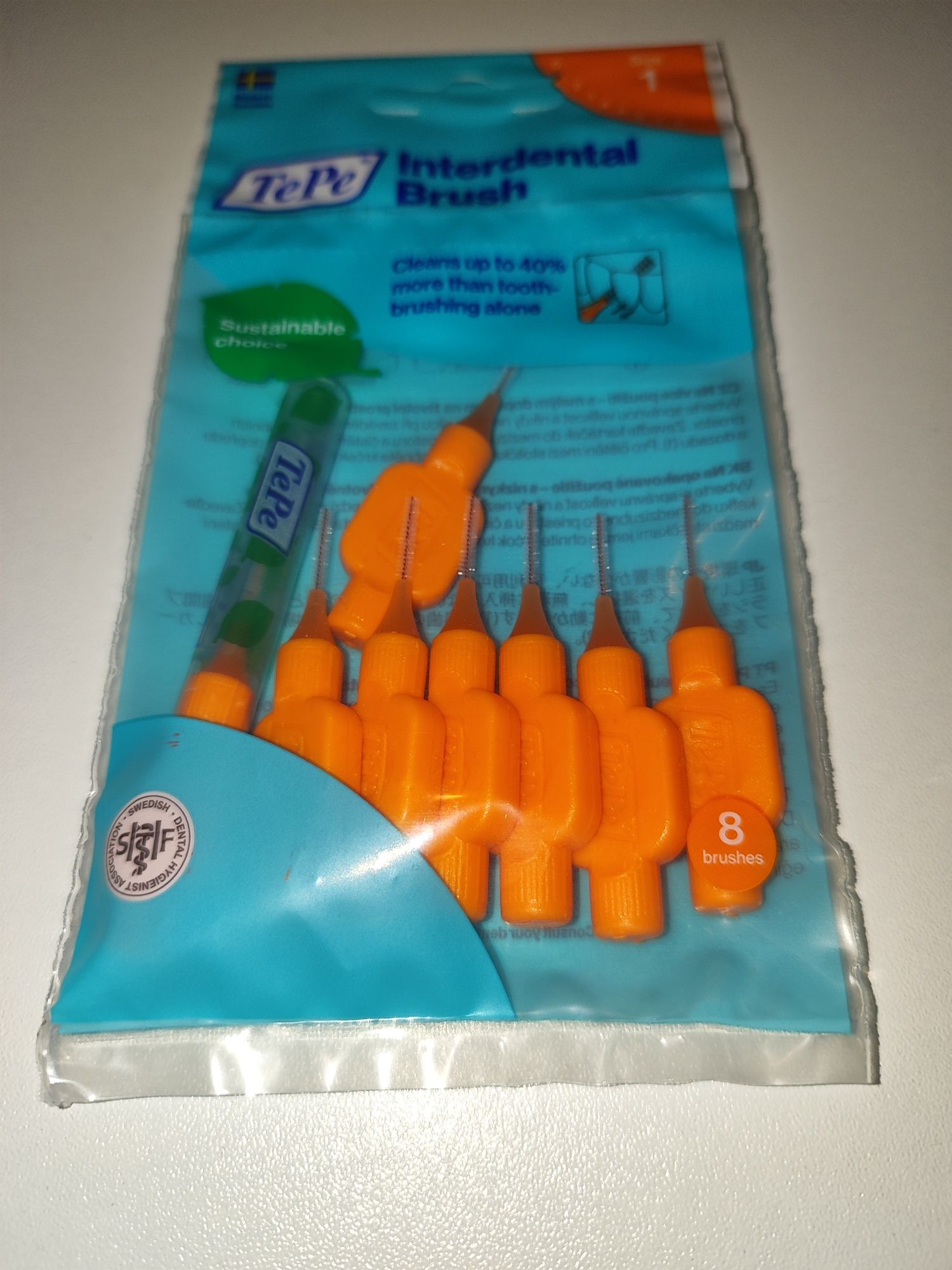 Okazja! Nowe TePe Oryginal Szczoteczki 0,45 mm 8 szt Rozmiar 1