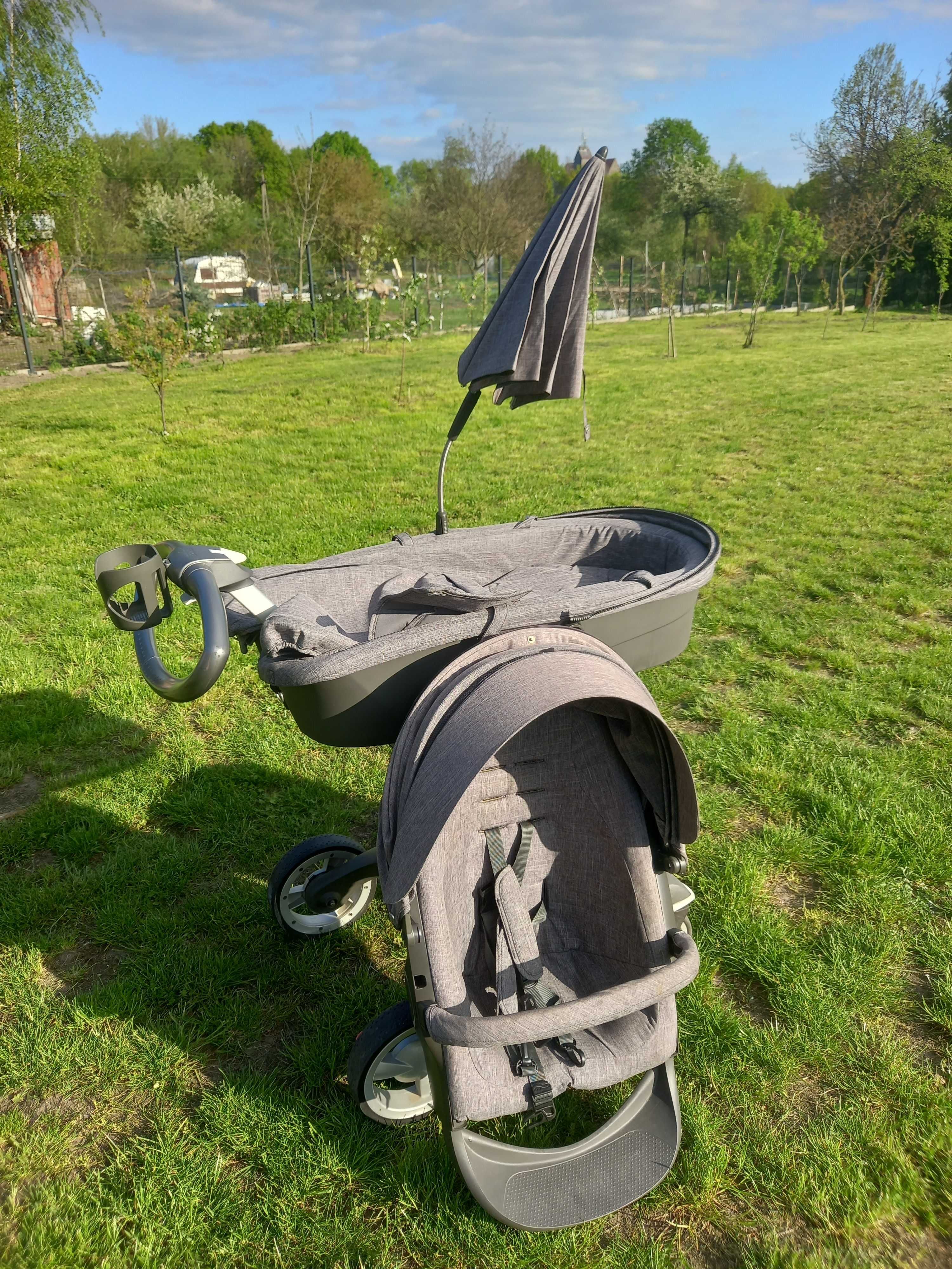 wózek stokke xplory v4 grey melange