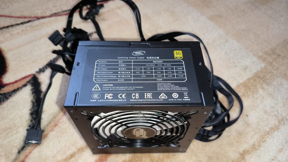 Срочно Deepcool DQ 750 ST 750 W. Gold блок живлення питания