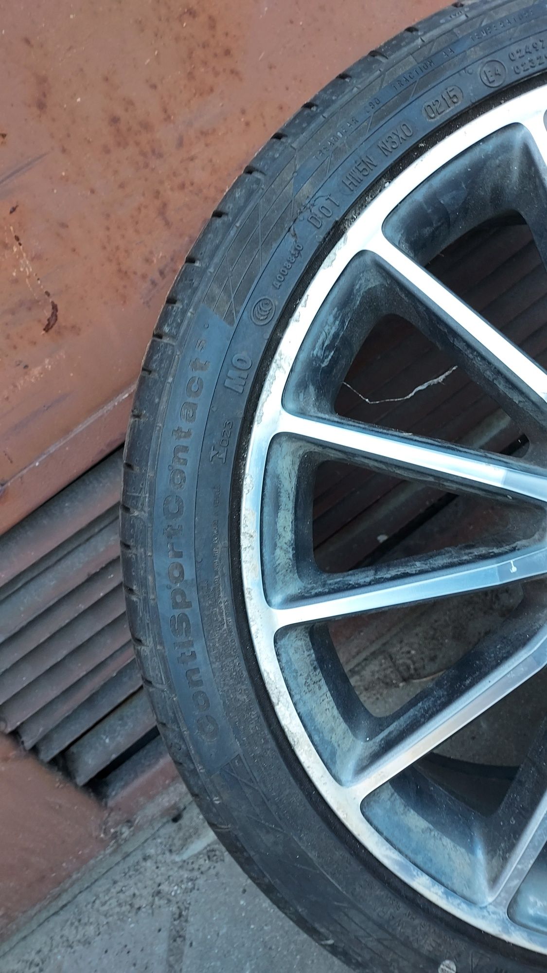 Oryginalne Koło Mercedes-Benz B-klasa AMG W176 225/40R18 Conti 8mm