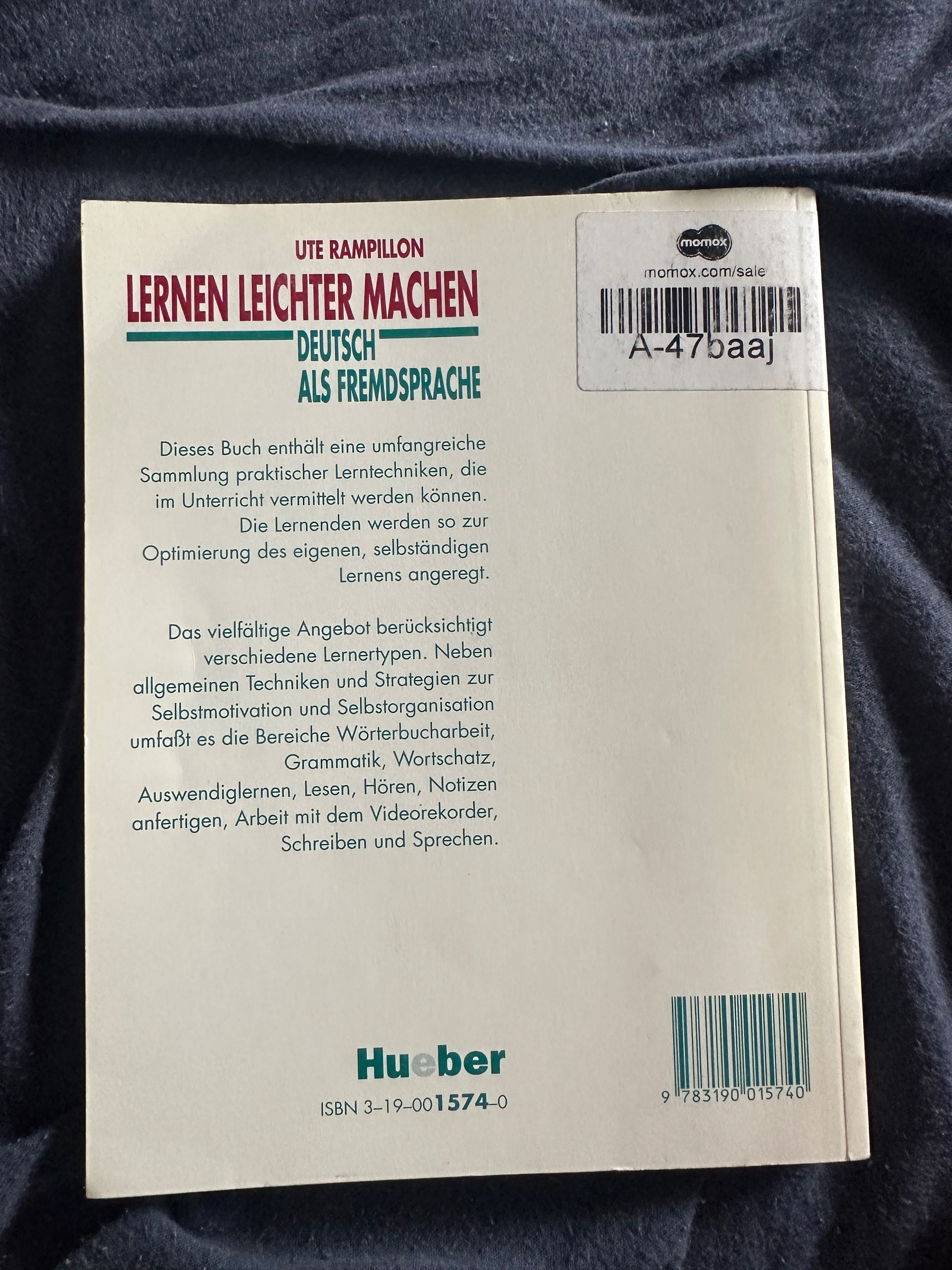 Ute Rampillion- Lernen leichter machen. Deutsch als Fremdsprache.