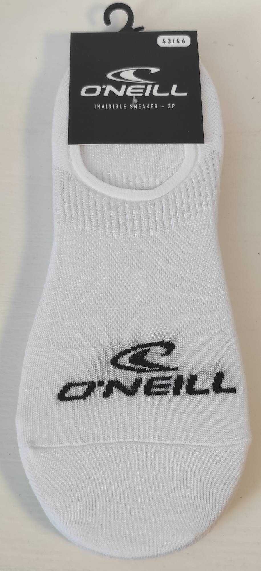 Skarpetki Stopki O'Neill | Bawełna, Rozmiar 43/46, Białe 3-Pary