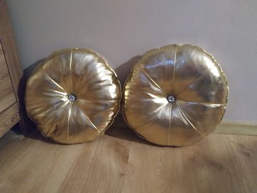 Dwie poduszki złote