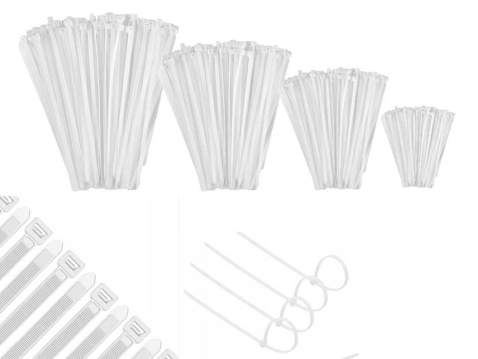 Opaski kablowe opaski zaciskowe Trytytki ZESTAW 80szt obejma zaciskowa