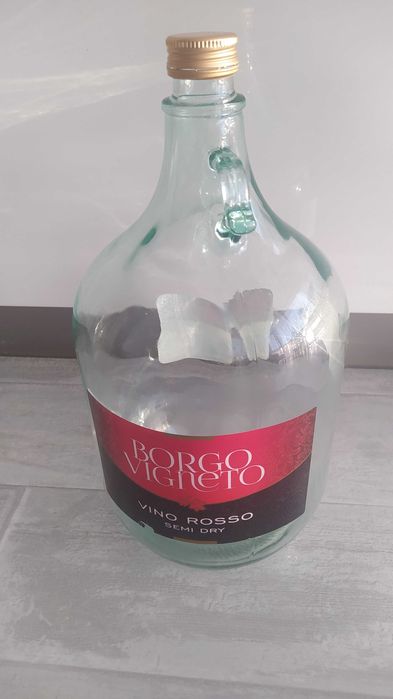 Бутиль пляшка 5л з кришкою для вина води