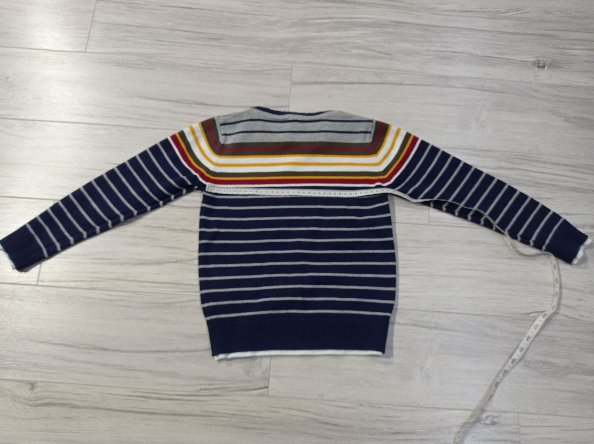 Elegancki sweterek w paski, X-Mail, 128 cm