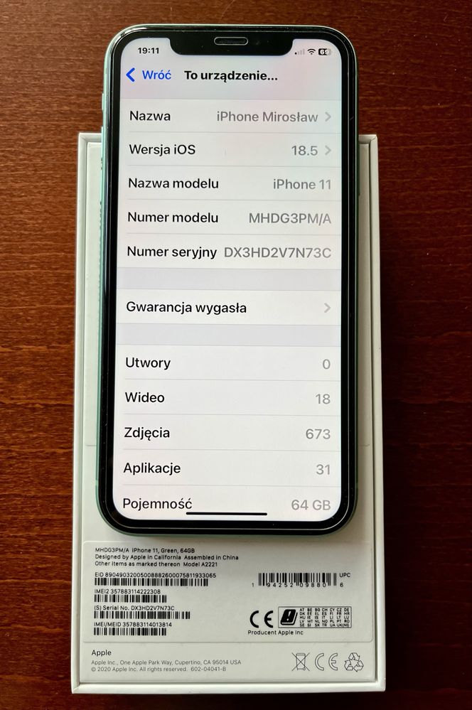iPhone 11 Zielony – Stan Idealny + Gratisy