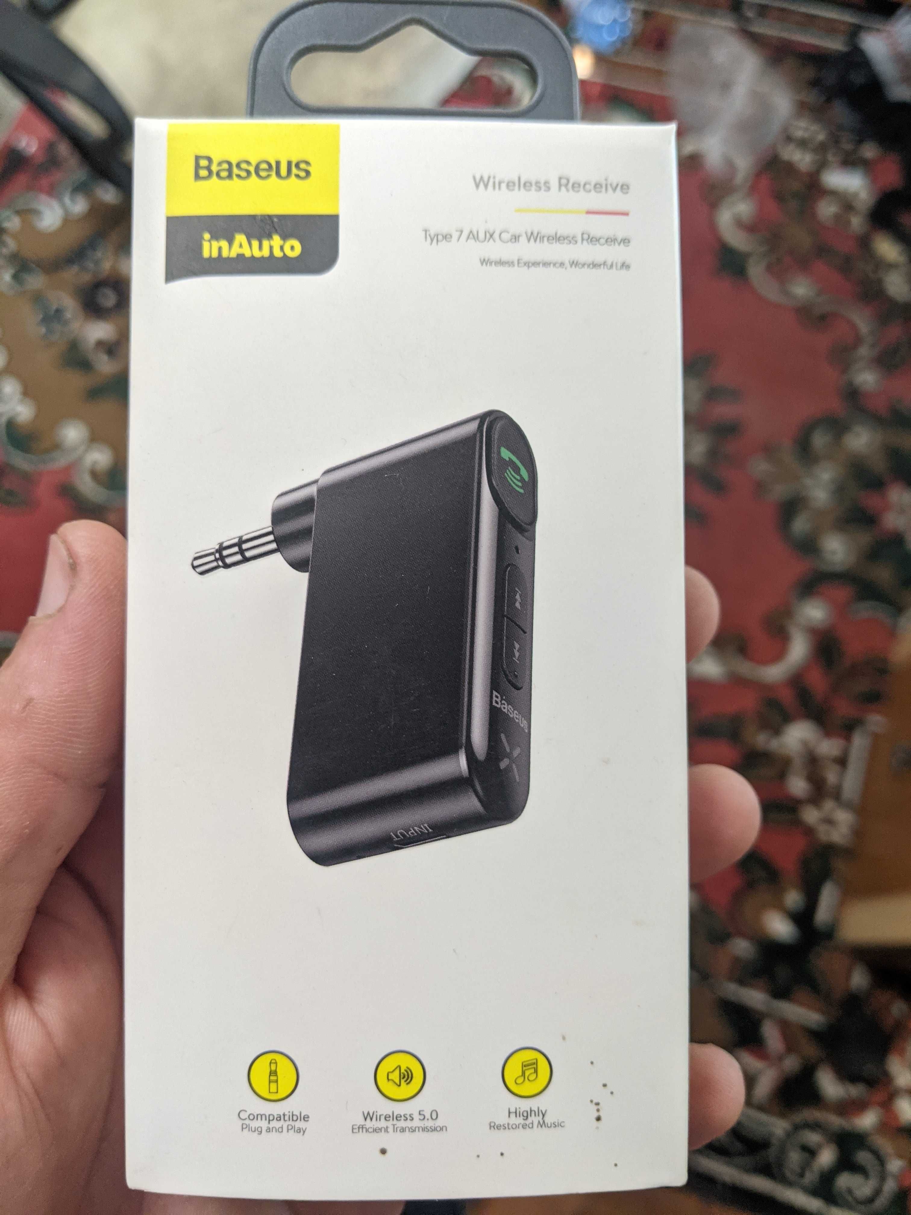 Bluetooth Receiver Baseus Qiyin AUX Car black