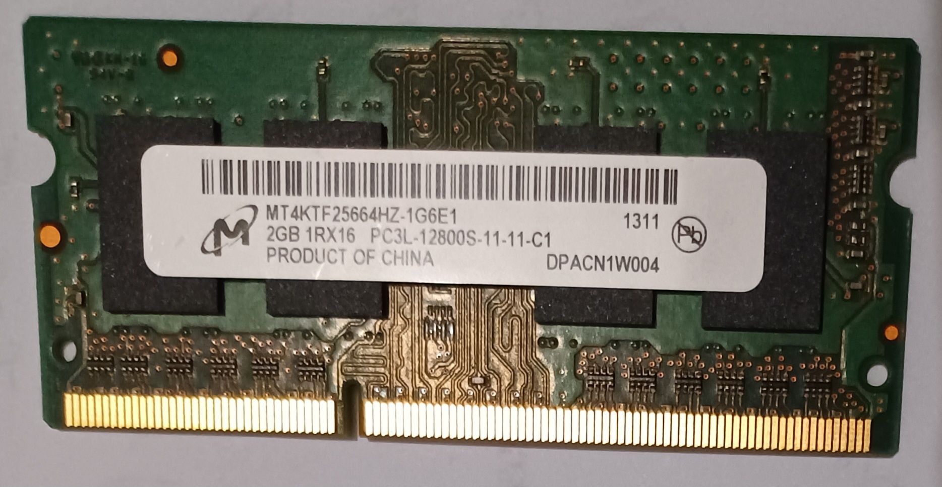 Оперативная память для ноутбука DDR3 и DDR3L Оригинал 1600mhz SoDimm