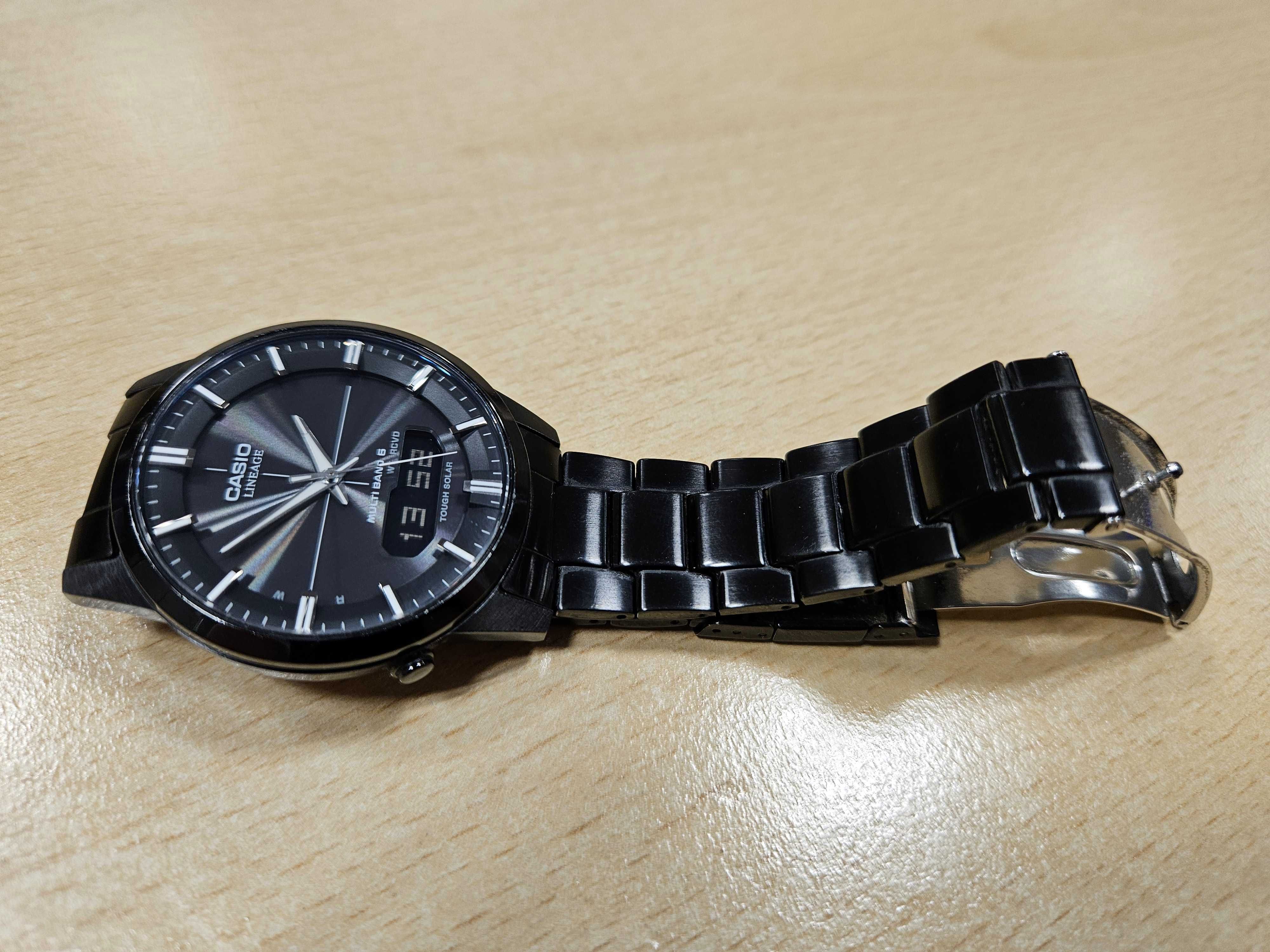 Zegarek męski Casio LCW-M170 Ładowanie Solar Szkło Szafir czarny