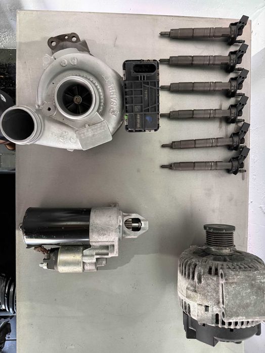 Turbosprężarka Wtryskiwacze Alternator Rozrusznik Mercedes OM642 3.0